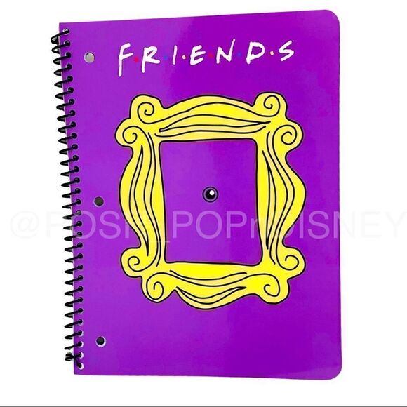 FRIENDS TV SHOW Spiral notebook iconic purple door and yellow frame - Picture 1 of 3